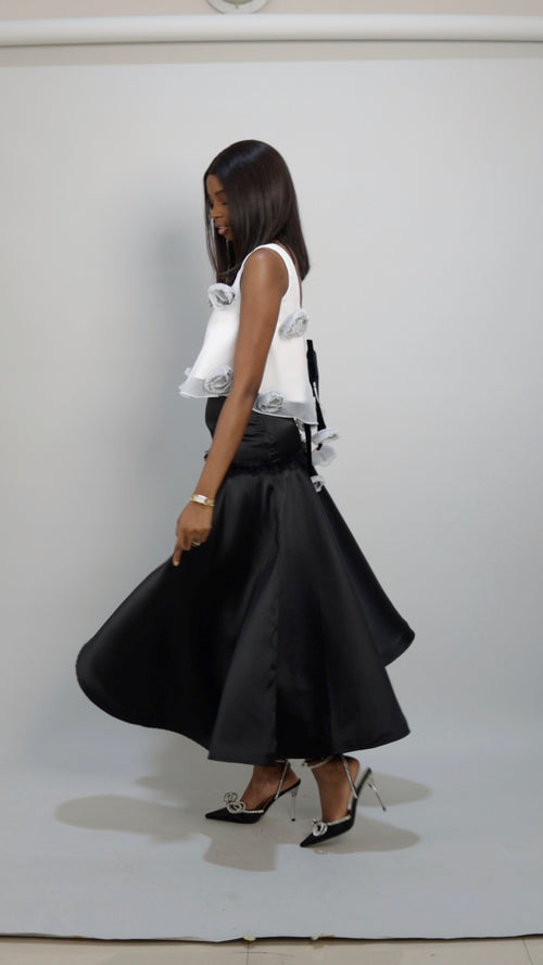 Black Valerie Skirt